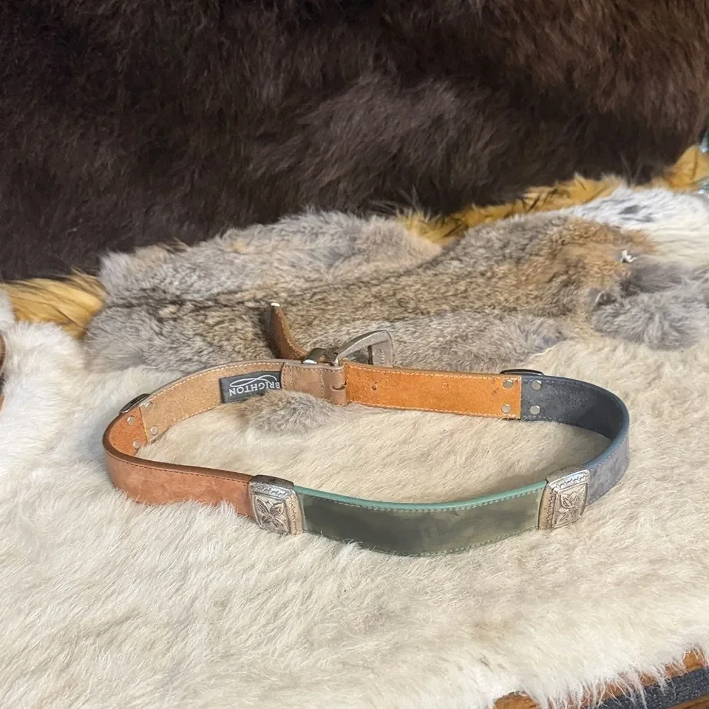 Leather Belt with Silver Buckle 30 (1750)
